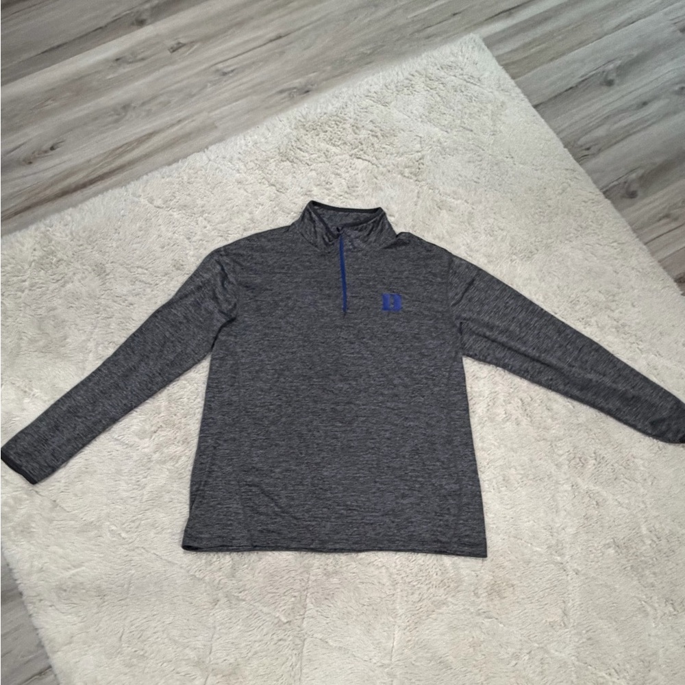 Duke Colosseum Gray Heather Quarter-Zip